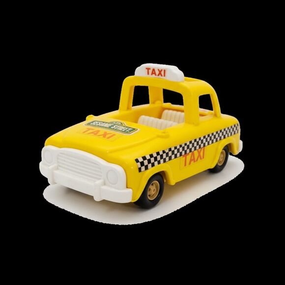 Vintage Playskool Sesame Street Taxi Toy -- ITEM #3359 - Picture 5 of 8